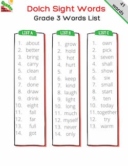 Sight Words - A step towards comprehension