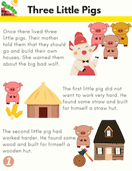 Three Little Pigs - Story Pack - Free Printables (Early Reading/ Pre-K